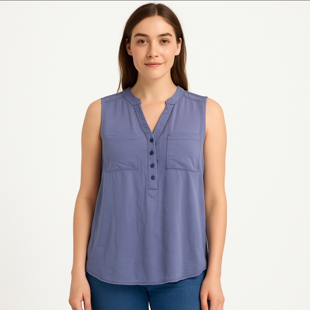 Torrid Lavender Sleeveless Blouse Sz 00 (Med)